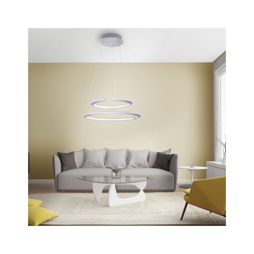 Paul Neuhaus 2491-55 - Πολύφωτο LED Dimming κρεμαστό ALESSA 2xLED/26W/230V + RC