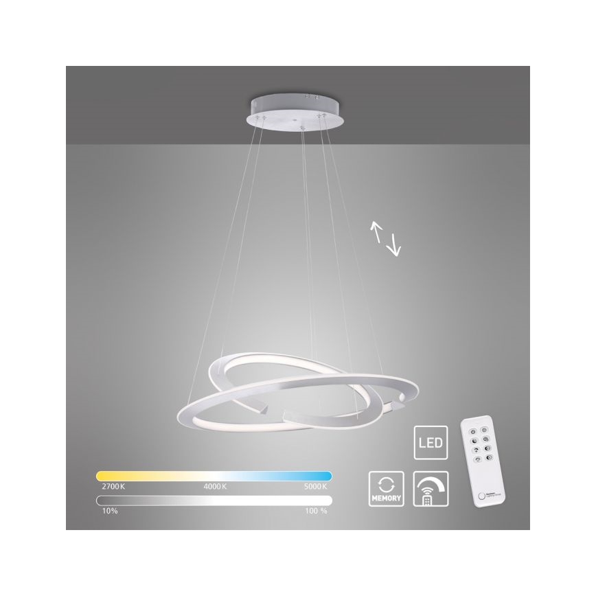 Paul Neuhaus 2491-55 - Πολύφωτο LED Dimming κρεμαστό ALESSA 2xLED/26W/230V + RC