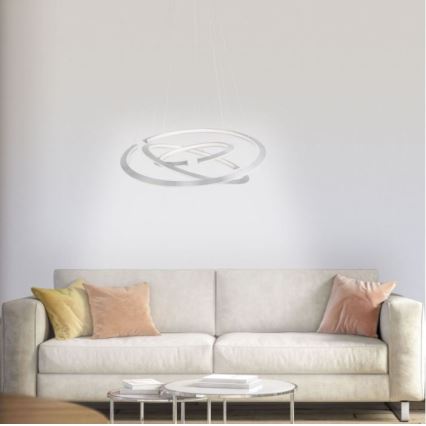 Paul Neuhaus 2493-55 - Led Dimmable κρεμαστό φωτιστικό οροφής ALESSA 3xLED/38W/230V + τηλεχειριστήριο