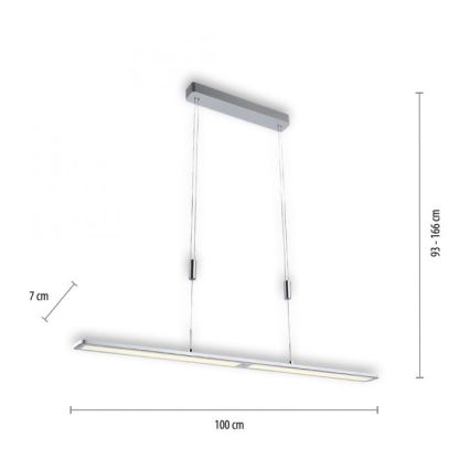 Paul Neuhaus 2565-95  - LED Dimmable πολύφωτο ράγα με αισθητήρα NIKA LED/35W/230V