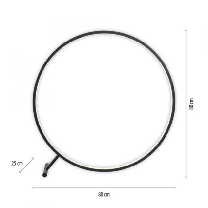 Paul Neuhaus 319-18 - Επιδαπέδια λάμπα dimming LED HULA LED/21,5W/230V 2700-5000K + τηλεχειριστήριο