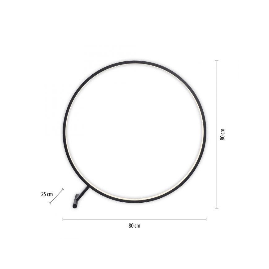 Paul Neuhaus 319-18 - Επιδαπέδια λάμπα dimming LED HULA LED/21,5W/230V 2700-5000K + τηλεχειριστήριο