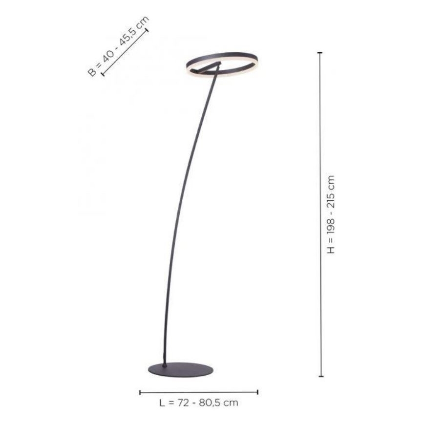 Paul Neuhaus 381-13 - LED Dimmable επιδαπέδια λάμπα TITUS LED/19,5W/230V