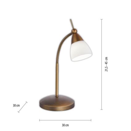 Paul Neuhaus 4001-11 - Επιτραπέζια λάμπα αφής dimming LED PINO 1xG9/3W/230V χαλκός