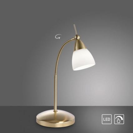 Paul Neuhaus 4001-60 - Επιτραπέζια λάμπα αφής dimming LED PINO 1xG9/3W/230V χρυσαφί