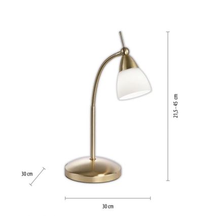 Paul Neuhaus 4001-60 - Επιτραπέζια λάμπα αφής dimming LED PINO 1xG9/3W/230V χρυσαφί
