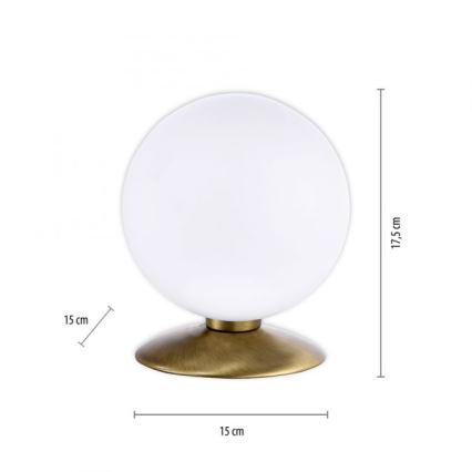 Paul Neuhaus 4013-11 - Επιτραπέζια λάμπα αφής dimming LED BUBBA 1xG9/3W/230V ορείχαλκος