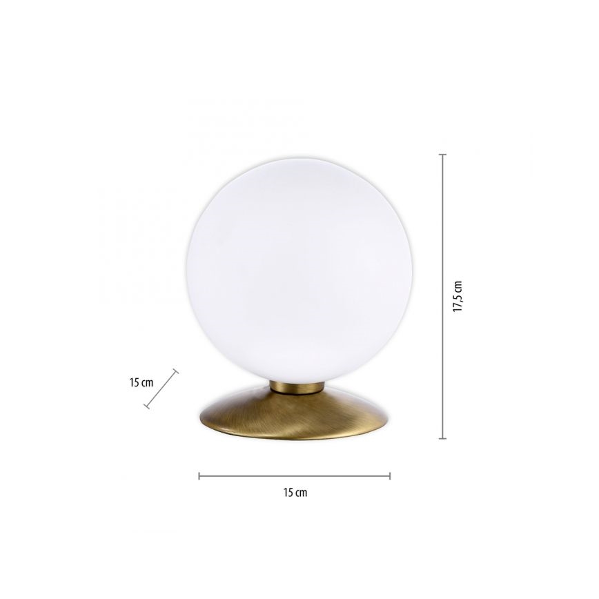 Paul Neuhaus 4013-11 - Επιτραπέζια λάμπα αφής dimming LED BUBBA 1xG9/3W/230V ορείχαλκος