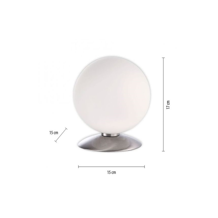 Paul Neuhaus 4013-55 - Επιτραπέζια λάμπα αφής dimming LED BUBBA 1xG9/3W/230V ματ χρώμιο