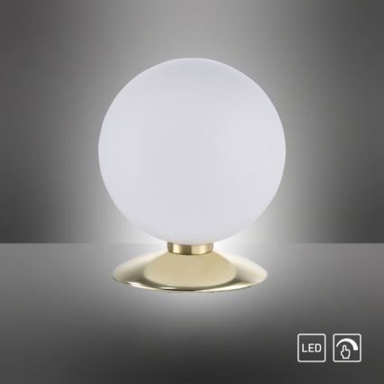 Paul Neuhaus 4013-60 - Επιτραπέζια λάμπα αφής dimming LED BUBBA 1xG9/3W/230V χρυσαφί