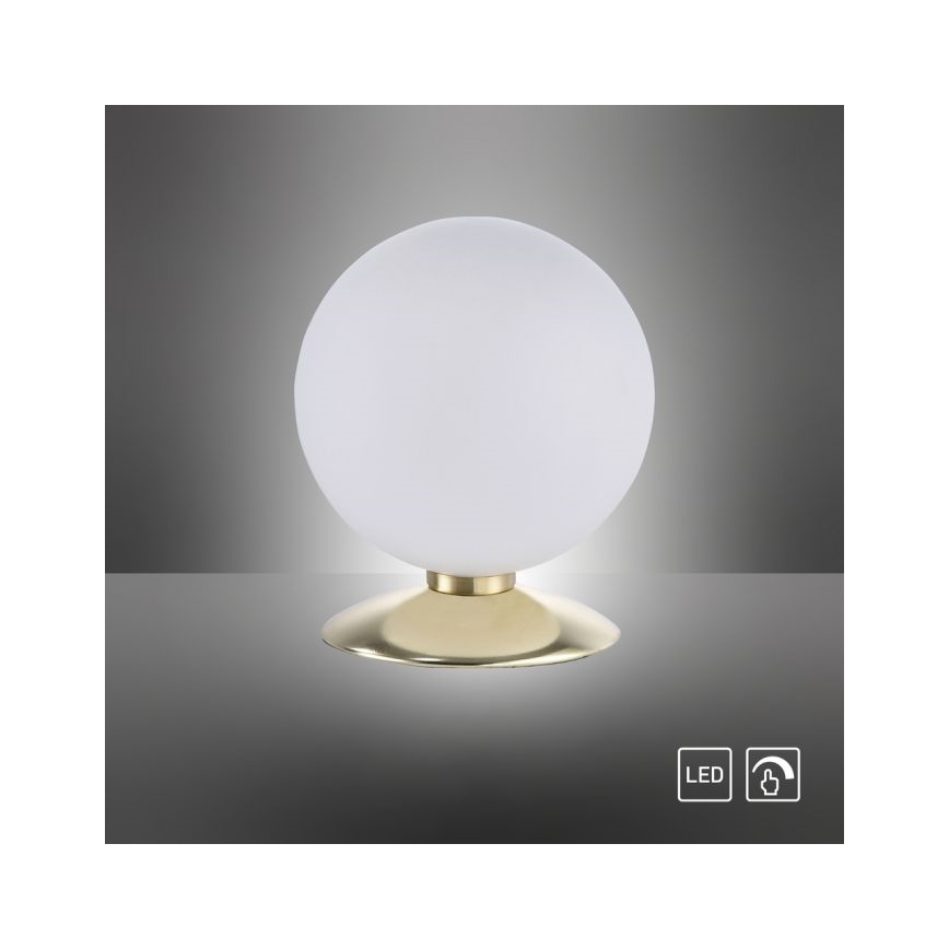 Paul Neuhaus 4013-60 - Επιτραπέζια λάμπα αφής dimming LED BUBBA 1xG9/3W/230V χρυσαφί