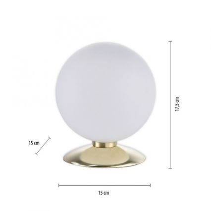 Paul Neuhaus 4013-60 - Επιτραπέζια λάμπα αφής dimming LED BUBBA 1xG9/3W/230V χρυσαφί