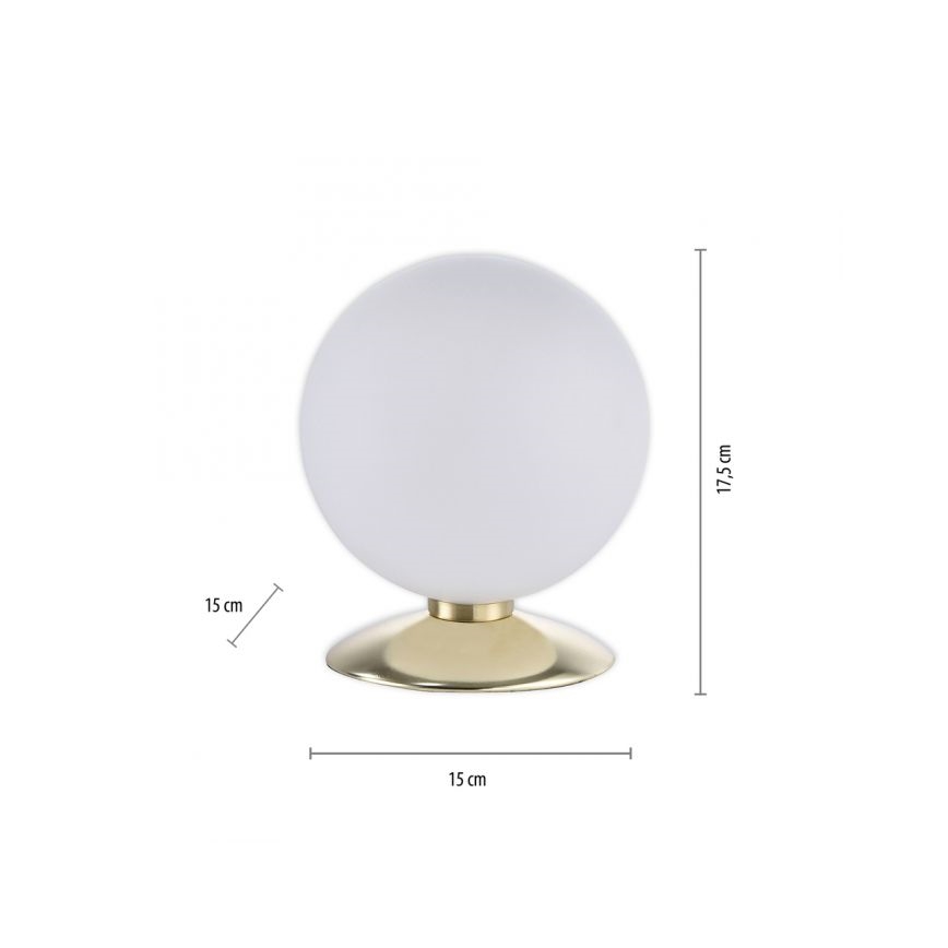 Paul Neuhaus 4013-60 - Επιτραπέζια λάμπα αφής dimming LED BUBBA 1xG9/3W/230V χρυσαφί