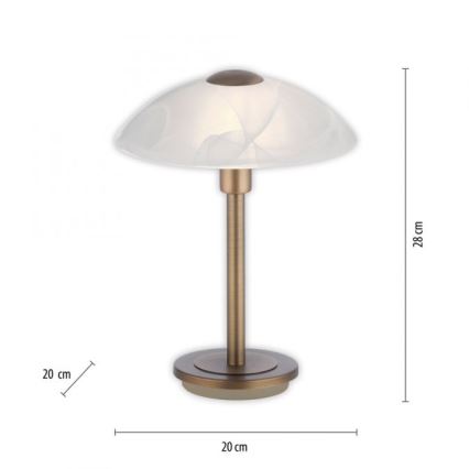 Paul Neuhaus 4026-11 - Επιτραπέζια λάμπα αφής dimming LED ENOVA 1xG9/2,6W/230V