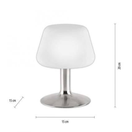 Paul Neuhaus 4078-55 -Επιτραπέζια λάμπα dimming LED TILL 1xG9/3W/230V ματ χρώμιο