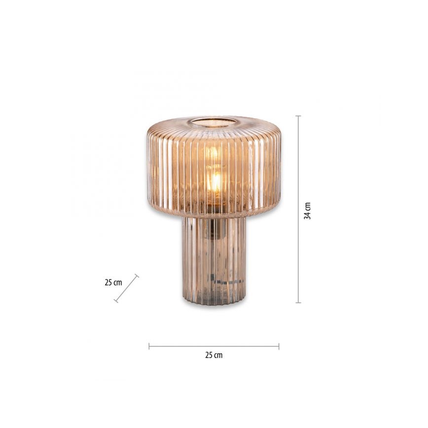 Paul Neuhaus 4092-27 - Eπιτραπέζιο φωτιστικό FUNGUS 1xE27/10W/230V μπεζ