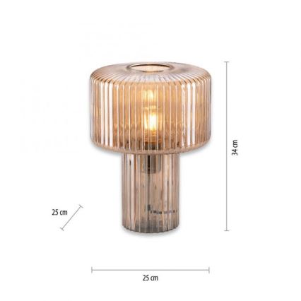 Paul Neuhaus 4092-27 - Eπιτραπέζιο φωτιστικό FUNGUS 1xE27/10W/230V μπεζ