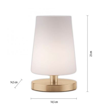 Paul Neuhaus 4146-60 - LED Dimmable επιτραπέζια λάμπα αφής SONJA 1xG9/3W/230V ορείχαλκος