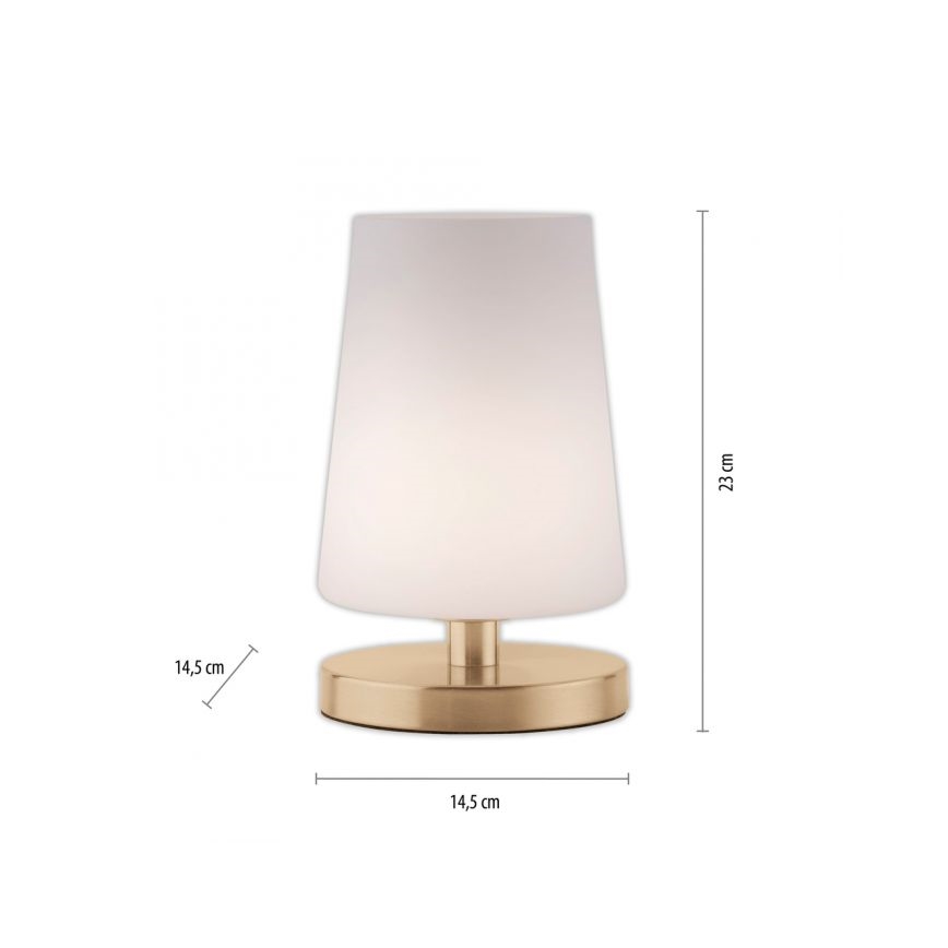 Paul Neuhaus 4146-60 - LED Dimmable επιτραπέζια λάμπα αφής SONJA 1xG9/3W/230V ορείχαλκος