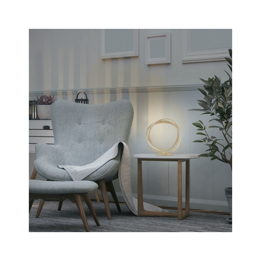 Paul Neuhaus 4531-12 - LED Dimmable επιτραπέζια λάμπα MELINDA LED/18W/230V χρυσό