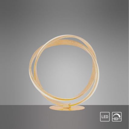 Paul Neuhaus 4531-12 - LED Dimmable επιτραπέζια λάμπα MELINDA LED/18W/230V χρυσό