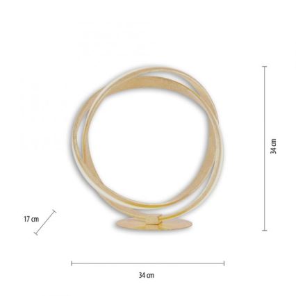 Paul Neuhaus 4531-12 - LED Dimmable επιτραπέζια λάμπα MELINDA LED/18W/230V χρυσό