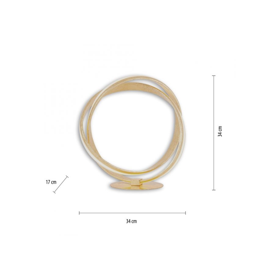 Paul Neuhaus 4531-12 - LED Dimmable επιτραπέζια λάμπα MELINDA LED/18W/230V χρυσό