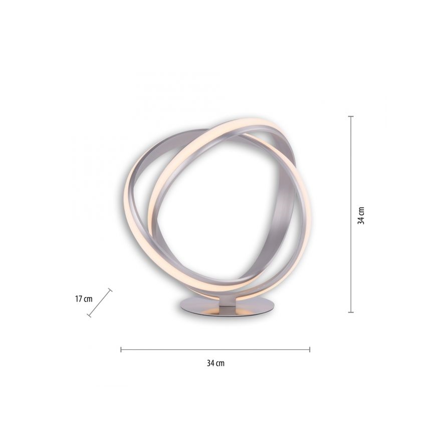 Paul Neuhaus 4531-55 - LED Dimmable επιτραπέζια λάμπα MELINDA LED/18W/230V ματ χρώμιο