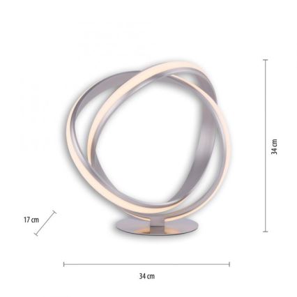 Paul Neuhaus 4531-55 - LED Dimmable επιτραπέζια λάμπα MELINDA LED/18W/230V ματ χρώμιο
