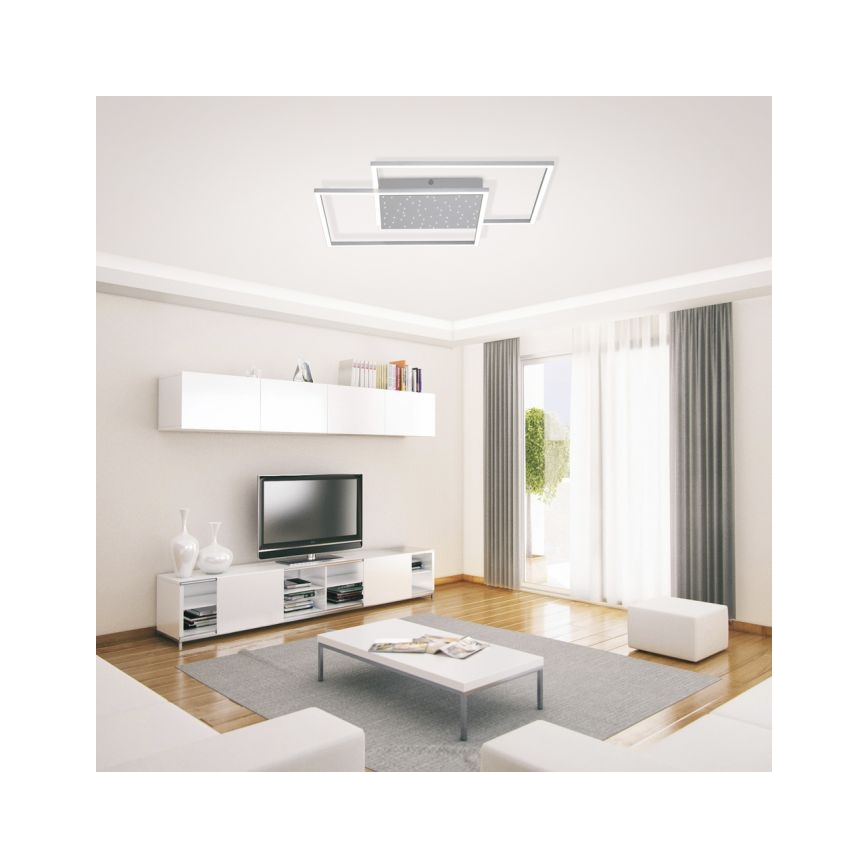 Paul Neuhaus 6024-55 - LED Dimmable πλαφονιέρα πολύφωτο YUKI LED/49W/230V +τηλεχειριστήριο