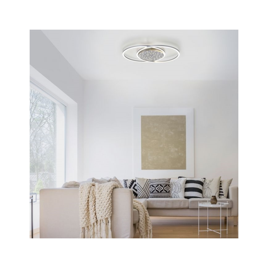 Paul Neuhaus 6025-55 - LED Dimmable φωτιστικό οροφής YUKI LED/48W/230V + τηλεχειριστήριο