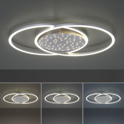 Paul Neuhaus 6025-55 - LED Dimmable φωτιστικό οροφής YUKI LED/48W/230V + τηλεχειριστήριο