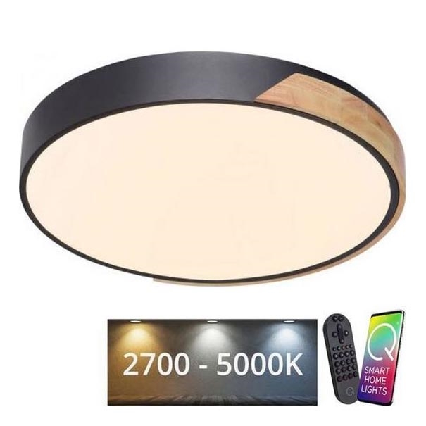Paul Neuhaus 6071-18 - LED Dimmable φωτιστικό οροφής Q-PIATO LED/35W/230V διάμετρος 51 cm 2700-5000K Wi-Fi + τηλεχειριστήριο
