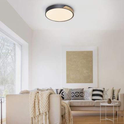 Paul Neuhaus 6071-18 - LED Dimmable φωτιστικό οροφής Q-PIATO LED/35W/230V διάμετρος 51 cm 2700-5000K Wi-Fi + τηλεχειριστήριο