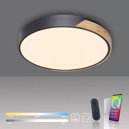 Paul Neuhaus 6071-18 - LED Dimmable φωτιστικό οροφής Q-PIATO LED/35W/230V διάμετρος 51 cm 2700-5000K Wi-Fi + τηλεχειριστήριο