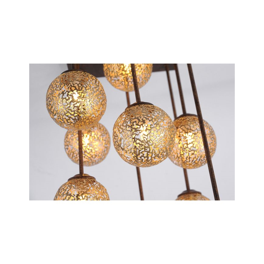 Paul Neuhaus 6238-48 - Κρεμαστό φωτιστικό GRETA 9xG9/40W/230V