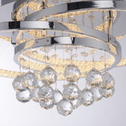 Paul Neuhaus 6267-17 - LED Dimmable φωτιστικό οροφής ROTAZO LED/32W/230V διάμετρος 45 cm γυαλιστερό χρώμιο