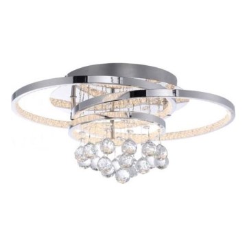 Paul Neuhaus 6267-17 - LED Dimmable φωτιστικό οροφής ROTAZO LED/32W/230V διάμετρος 45 cm γυαλιστερό χρώμιο