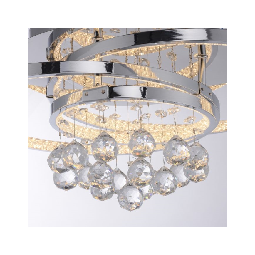Paul Neuhaus 6267-17 - LED Dimmable φωτιστικό οροφής ROTAZO LED/32W/230V διάμετρος 45 cm γυαλιστερό χρώμιο