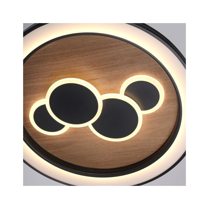 Paul Neuhaus 6284-79 - Φωτιστικό οροφής LED ELIZA LED/55,5W/230V διάμετρος 60 cm δρυς