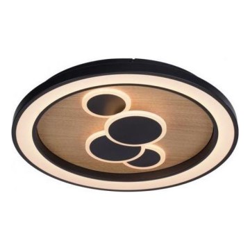 Paul Neuhaus 6284-79 - Φωτιστικό οροφής LED ELIZA LED/55,5W/230V διάμετρος 60 cm δρυς