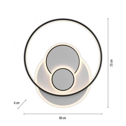 Paul Neuhaus 6392-16 - Φωτιστικό οροφής LED MAILAK LED/27W/230V