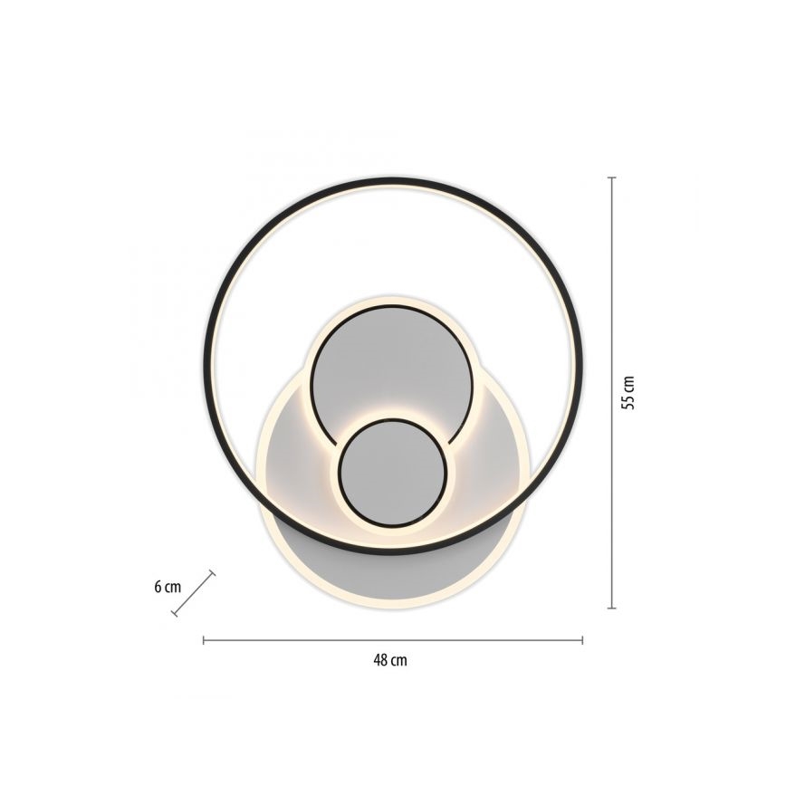 Paul Neuhaus 6392-16 - Φωτιστικό οροφής LED MAILAK LED/27W/230V
