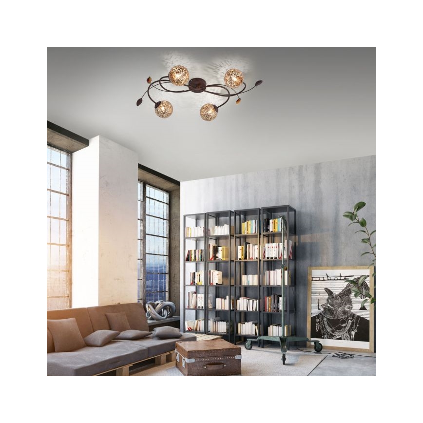 Paul Neuhaus 6395-48 - Συνδεδεμένο πολύφωτο GRETA 4xG9/40W/230V