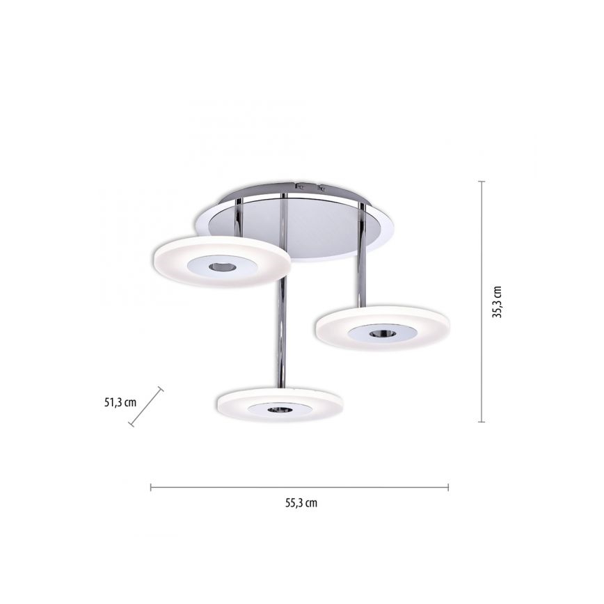 Paul Neuhaus 6446-55 - LED Φως οροφής ADALI 3xLED/13W/230V