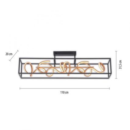 Paul Neuhaus 6473-18 - Κρεμαστό πολύφωτο dimmer LED SELINA 4xLED/10,2W/230V