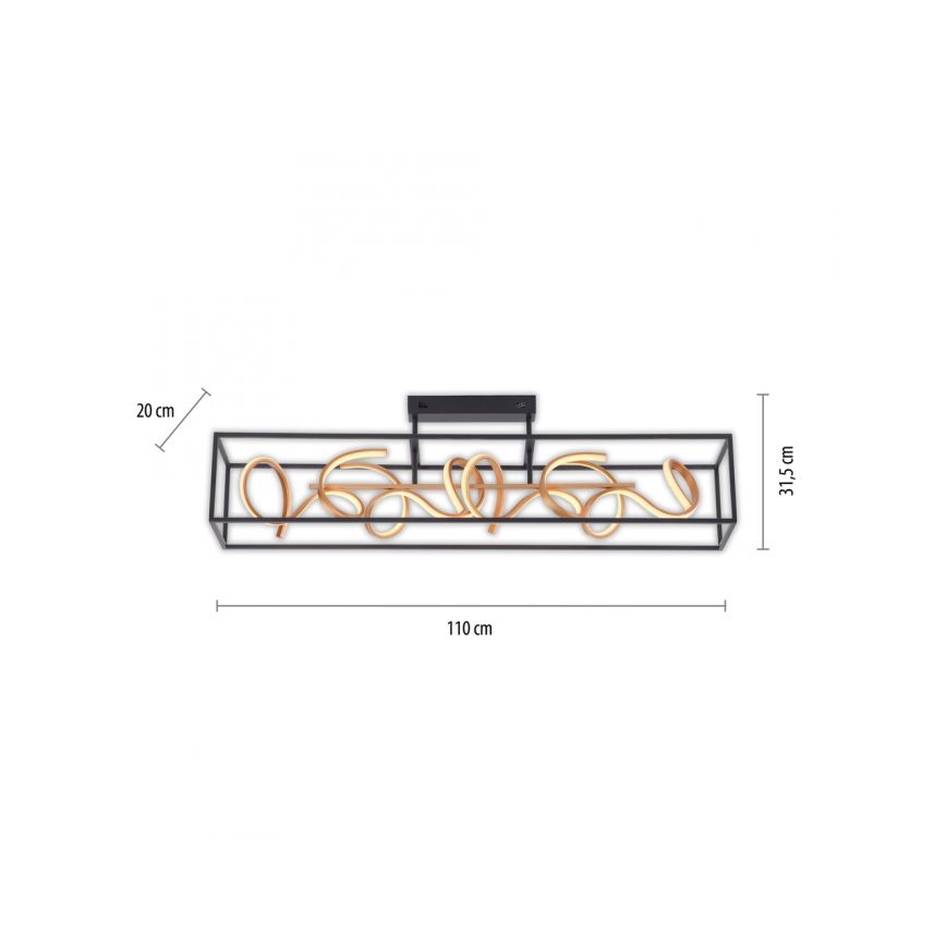 Paul Neuhaus 6473-18 - Κρεμαστό πολύφωτο dimmer LED SELINA 4xLED/10,2W/230V