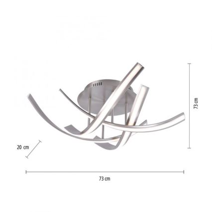 Paul Neuhaus 6474-55 - LED Dimmable πολύφωτο απλίκα LINDA 4xLED/7W/230V