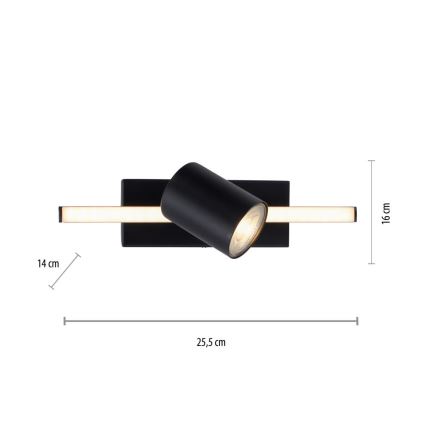 Paul Neuhaus 6523-18 - LED Σποτ BARIK 1xGU10/4,5W/230V + LED/3W