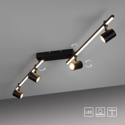 Paul Neuhaus 6525-18 - LED Σποτ με 4 φώτα BARIK 4xGU10/4,5W/230V + LED/10W